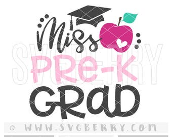 Pre k graduation svg | Etsy