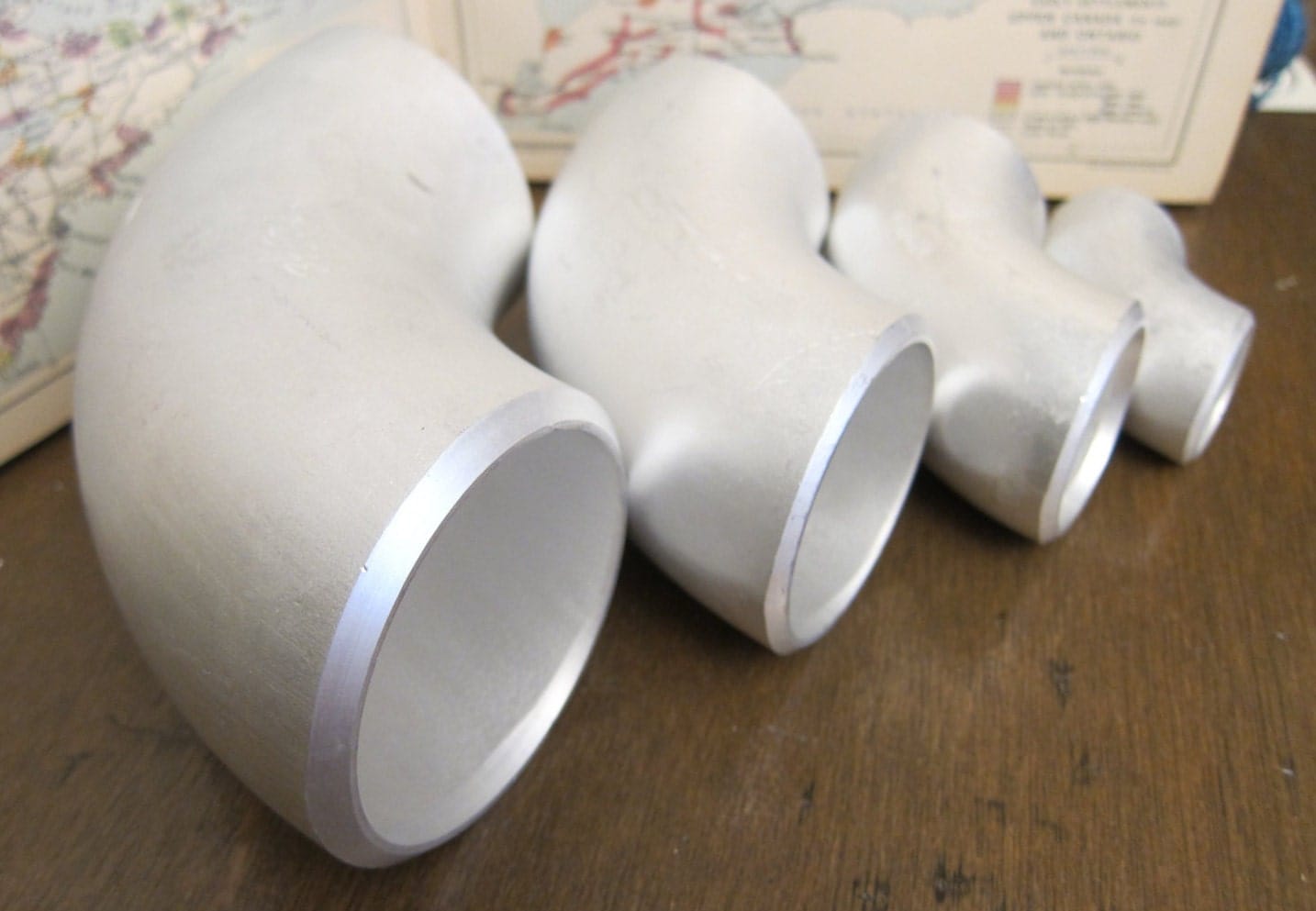 5 x 90 degree Pipe Elbow Sch 40 Aluminum 6061T6