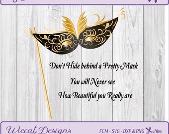 Masquerade Mask svg, Mask svg, Masked ball svg, Quotes svg, lace mask vector, Inspiration svg, fcm cutting files, girls svg, scanncut