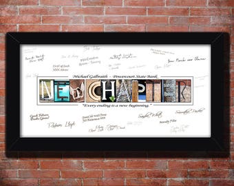 Leaving Gift, DIGITAL Personalized Farewell Gift, Sorry You're Leaving Gifts Signed, Coworker Farewell Gifts, NEW CHAPTER Retirement Quotes