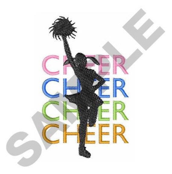 Cheer Machine Embroidery Design