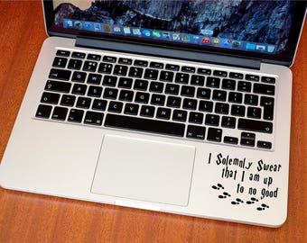 I Solemnly Swear That I Am Up To No Good Sticker - Decal - Harry Potter - Footprints - MacBook - Car - iPhone