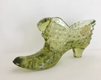 Fenton glass shoe | Etsy