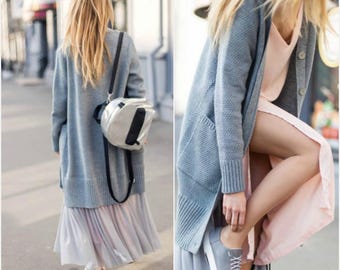 Bohemian wool coat tutu skirt coat fashion coat fashion knitwear long wool cardigan grey bohemian cardigan spring outwear women knitwear