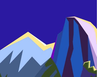 Yosemite Half Dome poster