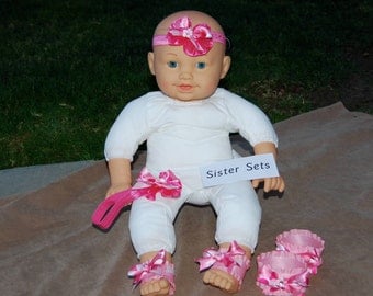 Ankle Babies for Sisters, Including Ankle bands and Headband