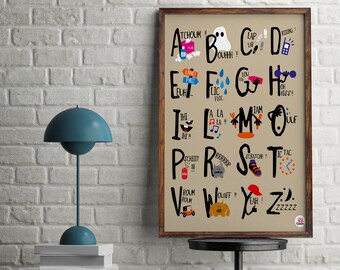 Deco poster child "Primer onomatopoeia"