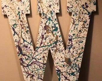 Paint Splatter Monogram