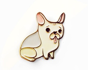 enamel pin dog pin dog enamel pin FRENCH BULLDOG pin frenchie pin - french bulldog gifts for dog lover