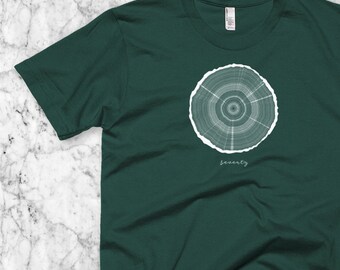 70th Birthday T-Shirt, 70 year old birthday shirt, Tree Rings, Milestone Birthday Gift, Gift for Men, Gift for Women, Gift for Him Born 1947