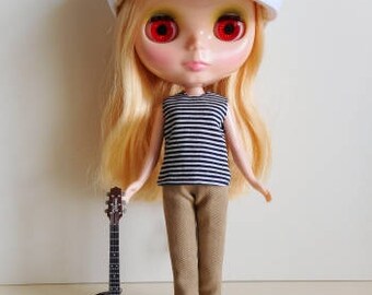 Border tank top for Blythe