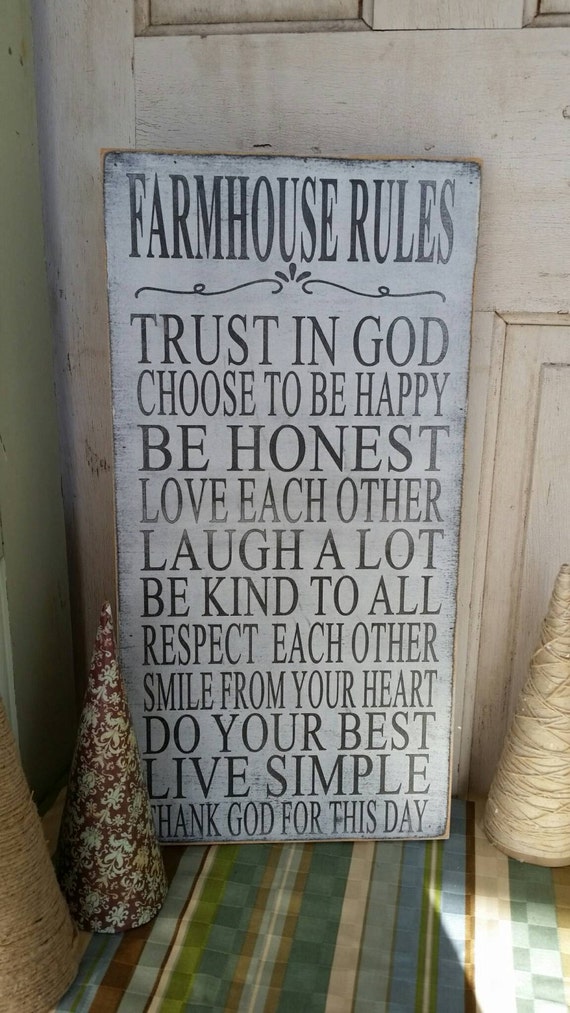 items-similar-to-farmhouse-rules-sign-rustic-farm-rules-sign-ranch