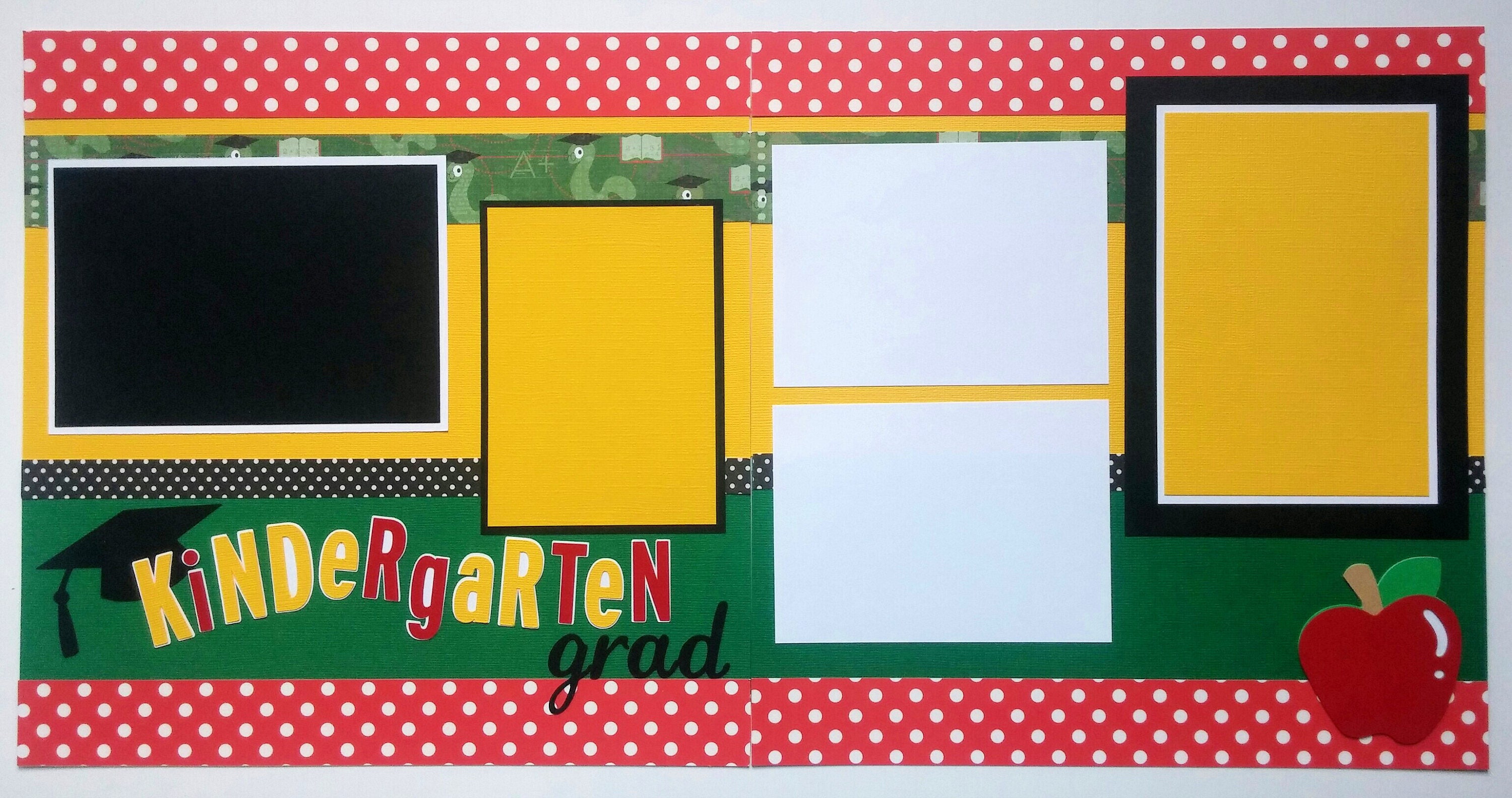 kindergarten graduation scrapbook ideas