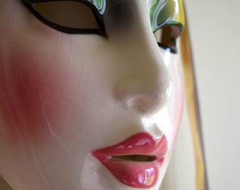 Vintage Clay Art San Francisco 'Flamingo' Wall Face Mask - Moon Over Miami