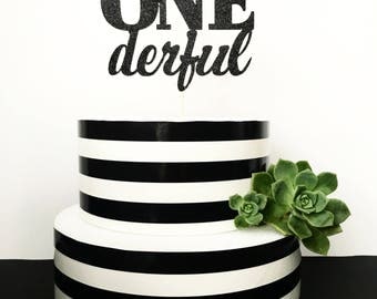 Mr Onederful cae topper- first birthday topper- little man cake topper