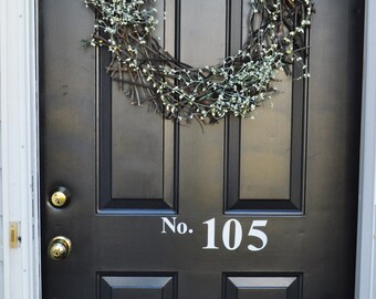 Vinyl House Numbers-Front door decal-House Numbers for Front Door-Porch Numbers-Door Decal-Entryway Decor-Address Door Numbers