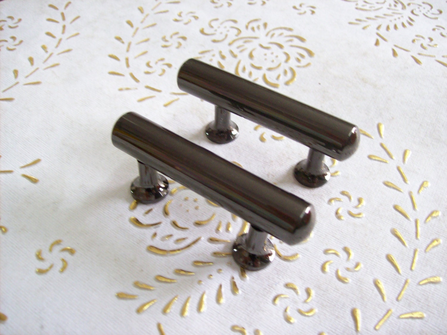Italy Brass handles in high quality. polished handle gun, black pearl