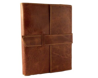 Refillable Leather Journal - Leather Travel Journal - Bullet Journal - Leather Sketchbook - Leather Notebook - Gratitude Journal - Rustic