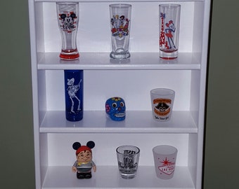 White Display shelves/ large shelves/ white shelf/ shelving/ wall shelves/ collection display/ craft show display/ storage shelves