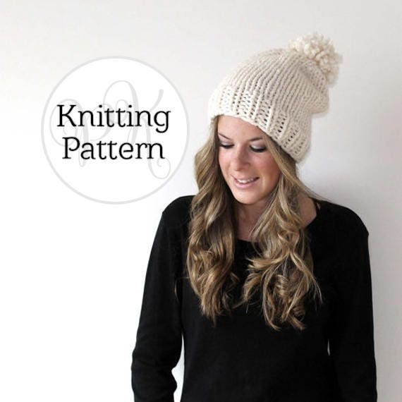 Knitting Pattern Pokomoke Hat Instant Download