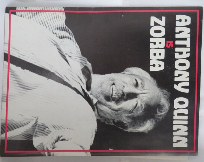 Zorba the Greek Broadway Theater Program, 1983 Anthony Quinn, Vintage Collectible Broadway Program