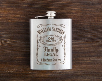 Engraved flasks | Etsy