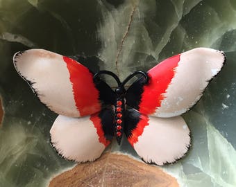 Butterfly Brooch, Large Butterfly Brooch, Colorful Brooch