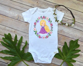 Rapunzel Princess, Tangled Princess shirt, Princess shirt, Rapunzel shirt, Rapunzel Bodysuit, Princess shirt, Princess Birthday Shirt
