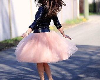 Blush peach tulle skirt blush pink tulle skirt women mothers day tulle skirt skirt bridesmaid tulle skirt shabby chic bridal shower tulle
