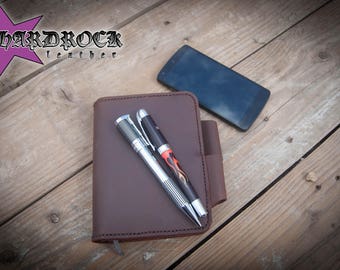 Moleskine cover. Agenda leather cover. Pocket moleskine leather case. Leather organizer. Travel journal cover. Travel accessories