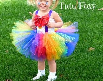 Clown Tutu Dress, Clown costume, Clown Tutu, Carnival Birthday Outfit, Circus Birthday Tutu, Circus Costume,