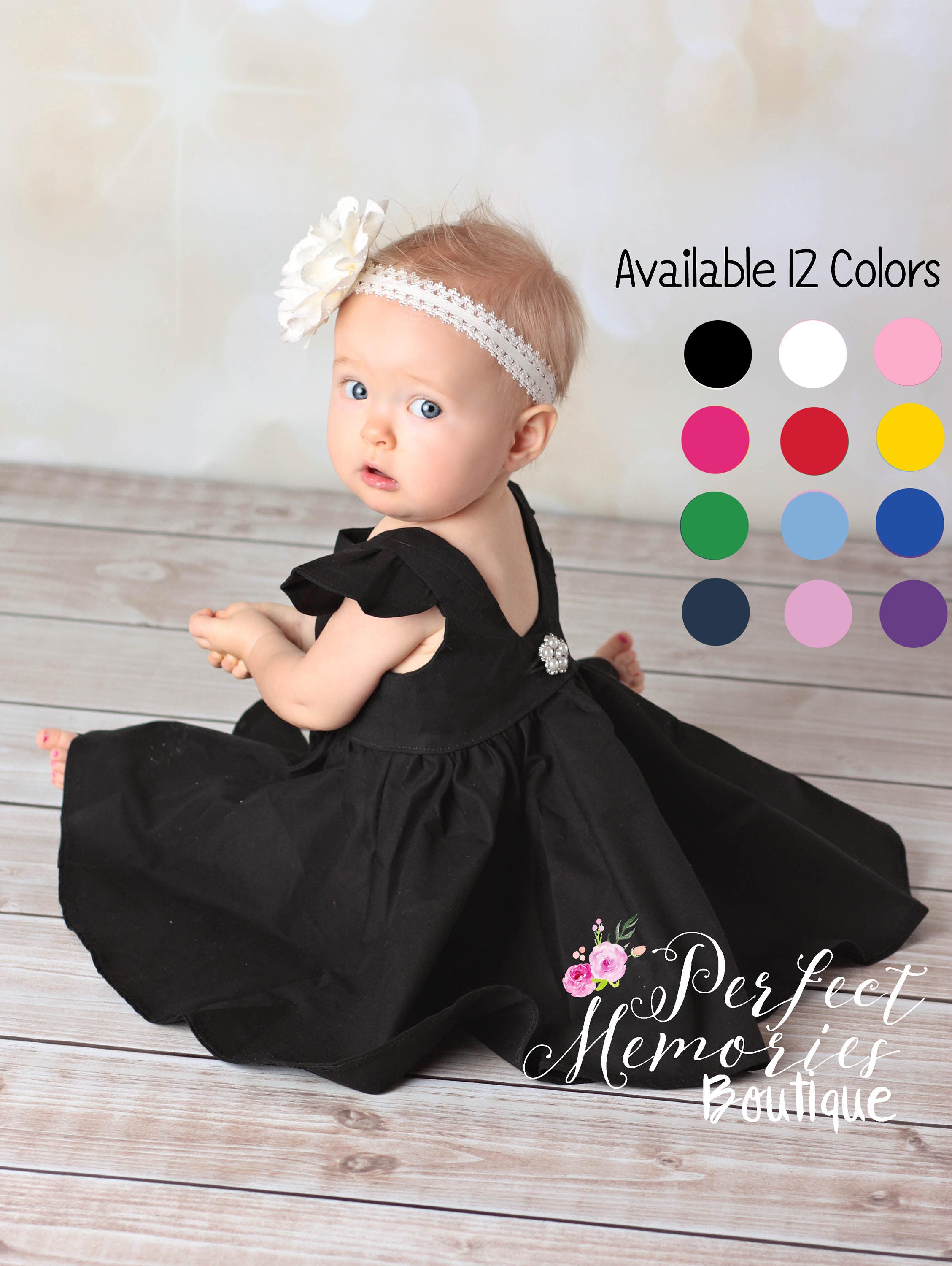 Black baby clothes for a girl