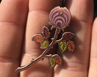 Bassnectar Rose Pink Heady Hat Pin