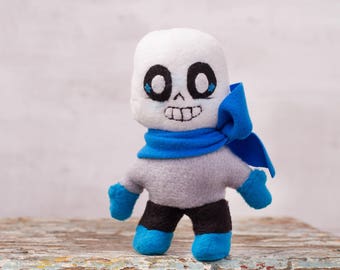 Undertale Inspired - Blueberry Sans soft plush toy, pocket plush toy