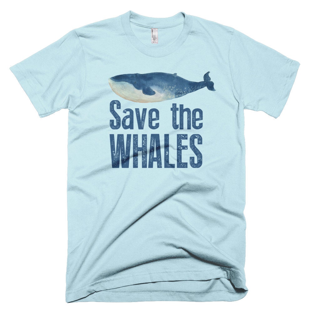 Save the Whales T-shirt Environmental T-shirt Conservation