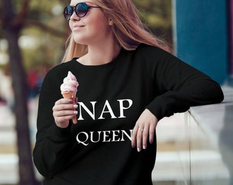 Nap Queen Sweatshirt, Unisex Sweatshirt, 100% Cotton Sweatshirt