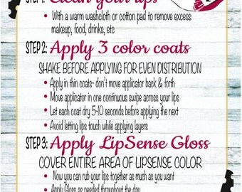 Lipsense tips | Etsy