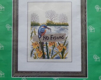 Eva Rosenstand | Clara Waever | NO FISHING | Counted Cross Stitch Kit