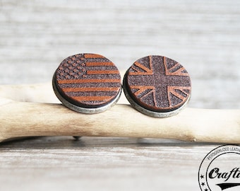 Dual Citizen, Half American, Citizenship, Gift, 4th of July, Naturalization, American flag cufflinks, British, Union Jack Cufflinks, USA