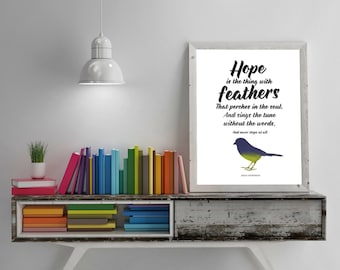INSTANT download! Hope is the Thing with Feathers