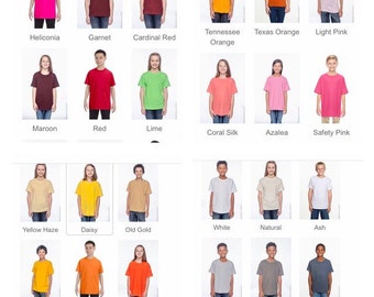 Custom shirts custom women and kids shirts muliple colors make your own shirt design your own shirt custom order
