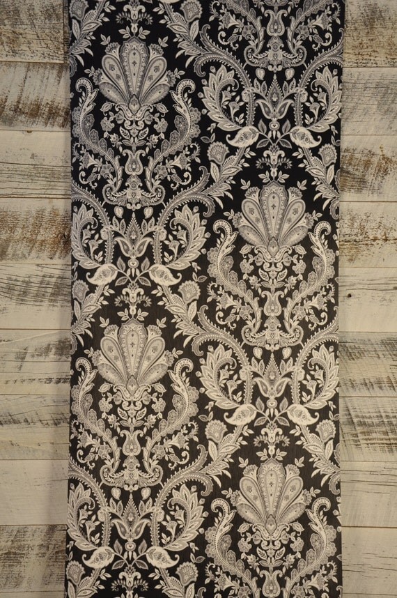Fabulous Silver White Paisley Black Wallpaper MD29430 Sold