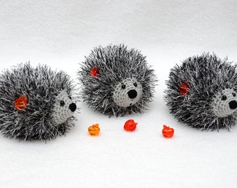 Hand Knit hedgehog with fruit Baby toy Cute toy Baby Soft toy gift for baby Miniature toys Pet toys Plush toy Gift for kids Stuff Kids Toys