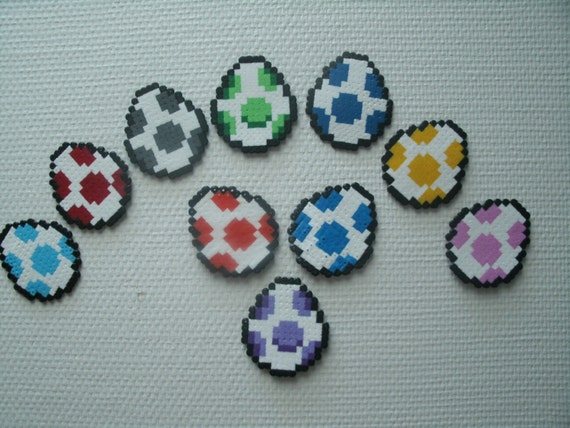 beads yoshi hama egg Yoshi Pixel de Beads oeuf de Art Mario Sprite Hama