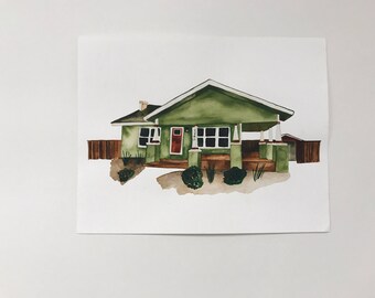 Custom Home Watercolor