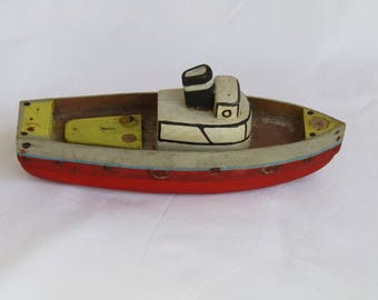 Antique wooden toy ship, ship model, boat model, vintage toy, vintage toy ship, antique boat model, antique toy, vintage wooden toy