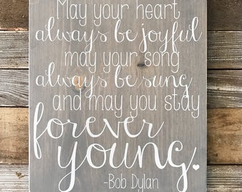 forever 13x lyrics young  Forever Etsy