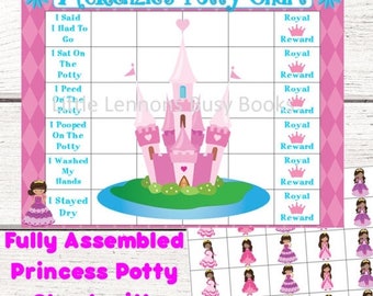 Princess potty chart | Etsy