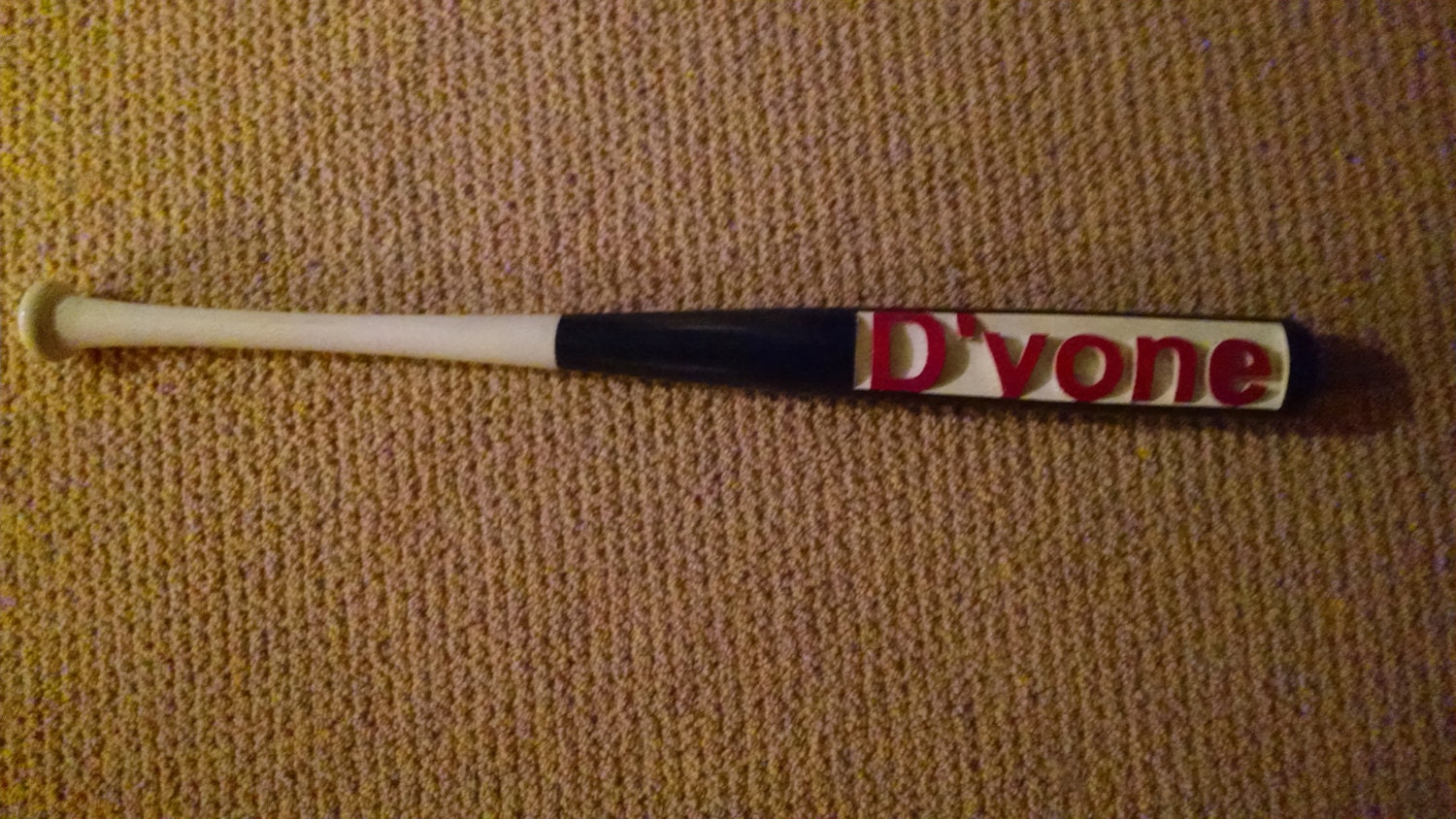 Personalized carved Baseball Bat