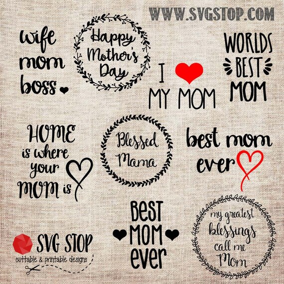 Download On Sale!! Mothers Day Quotes in Svg, Dxf, Jpg, Png, Eps ...